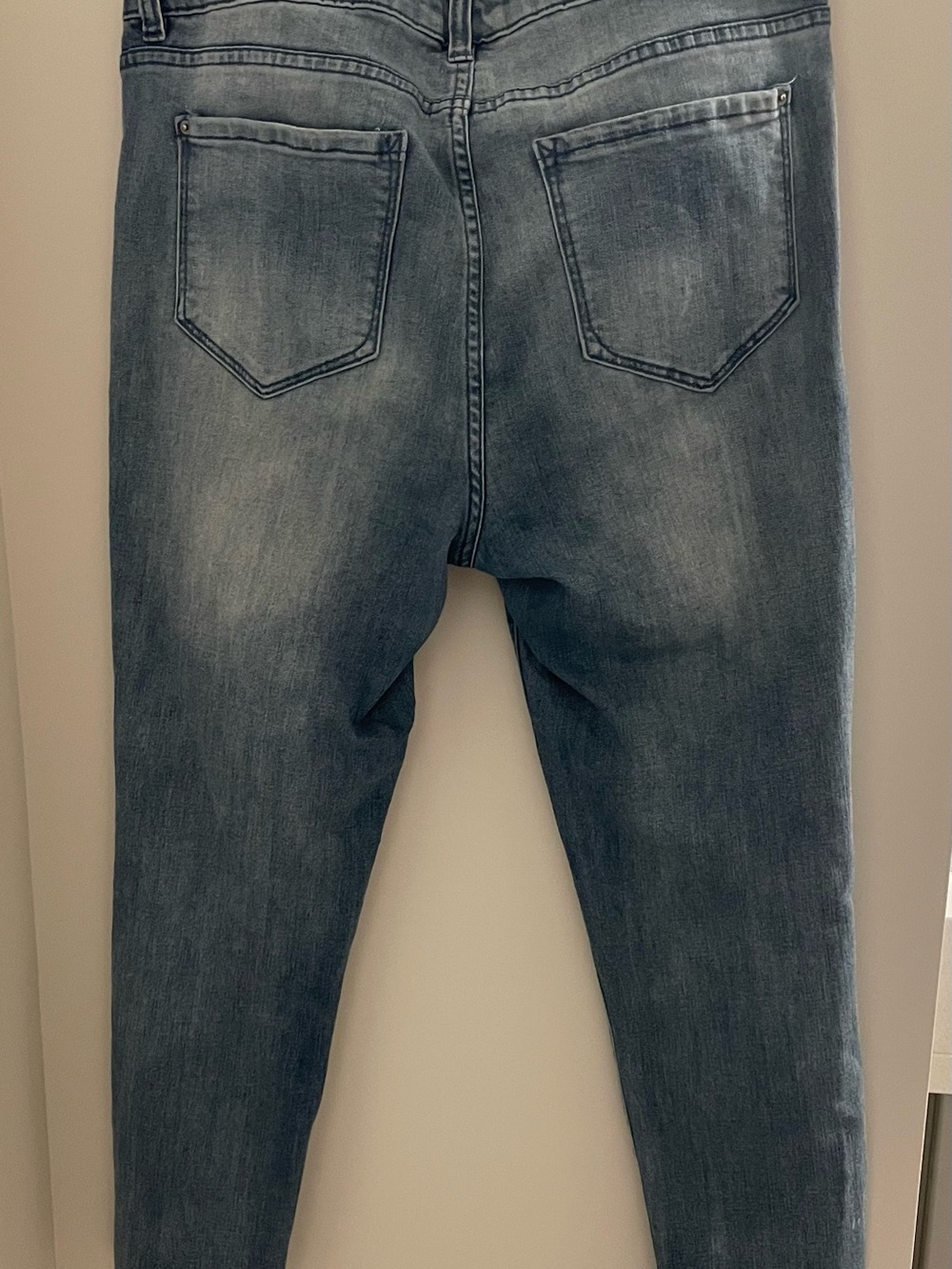 Kensie Women's Light Blue Distressed Skinny Jeans - Picture 3 of 4
